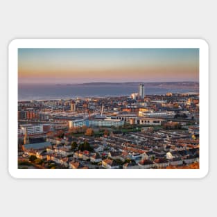 Swansea from Kilvey Hill Sticker